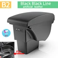 B2Black line leather