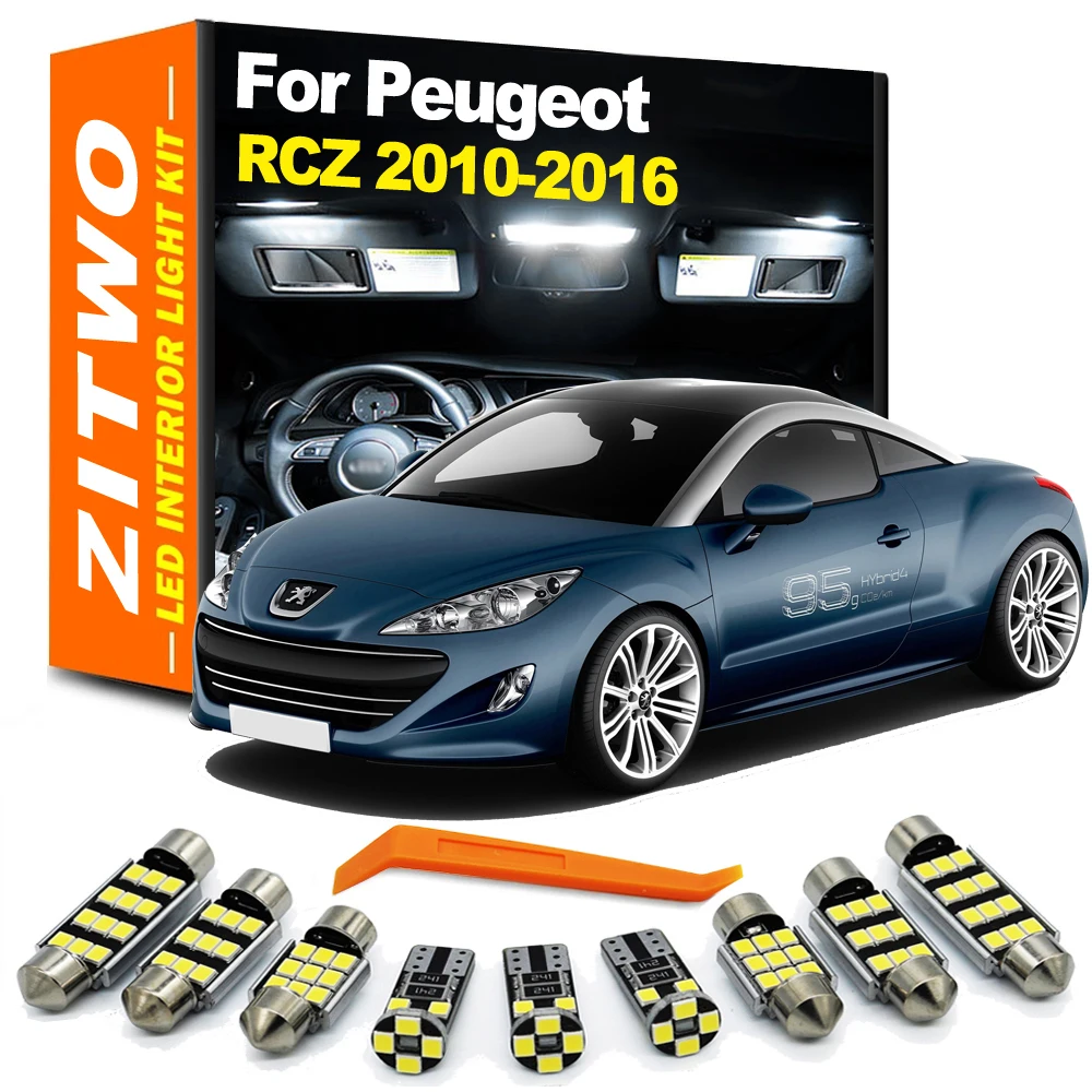 Kit de bombillas LED interior ZITWO para Peugeot RCZ Coupé