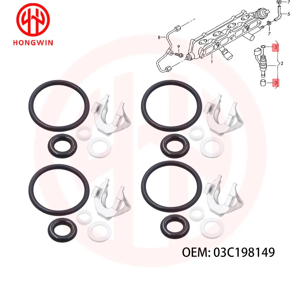 03C906036M sello inyector combustible Seat León Ibiza 1.4 TSI - imagen 4
