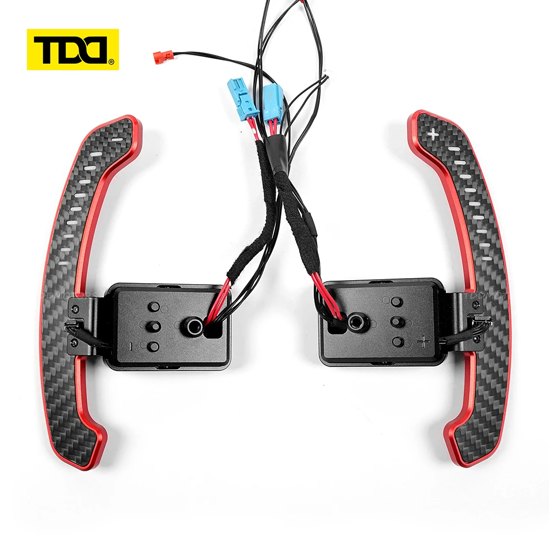 Palancas de cambios magnéticas de paleta de carbono LED TDD aptas para Mini F55 F56 F57 F60 A90 Supra MK5