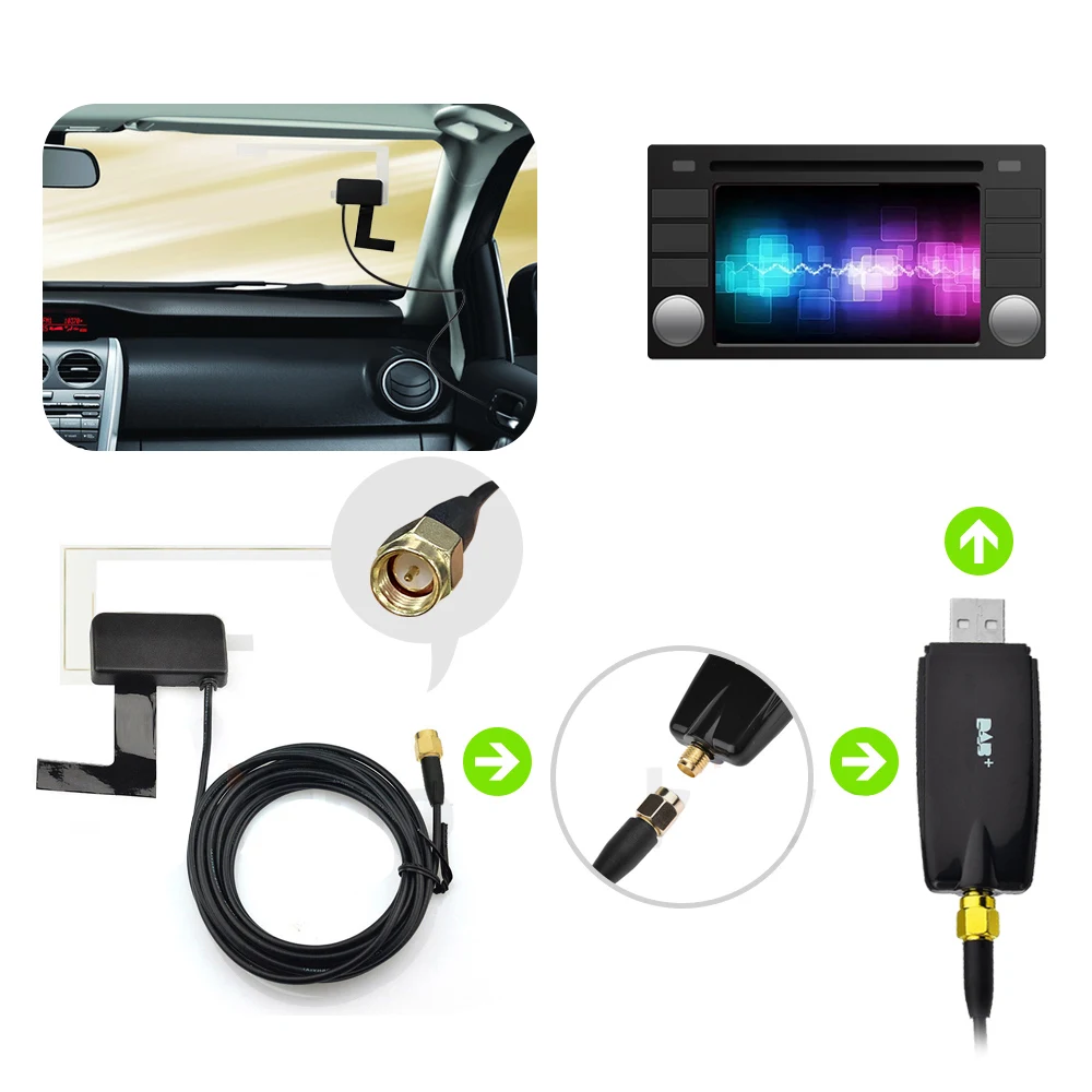 Adaptador USB DAB+ para monitores Android OSSURET compatibles - imagen 4