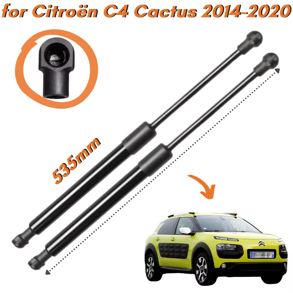 Amortiguadores de maletero de carbono Citroën C4 Cactus 2014-2020