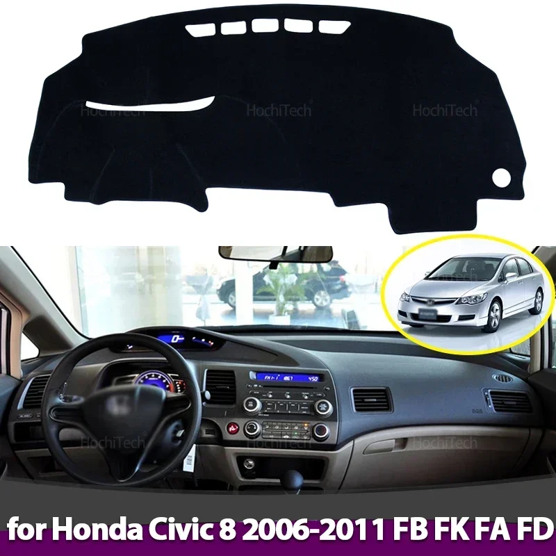 Alfombrilla salpicadero antideslizante Honda Civic VIII 2006-2011