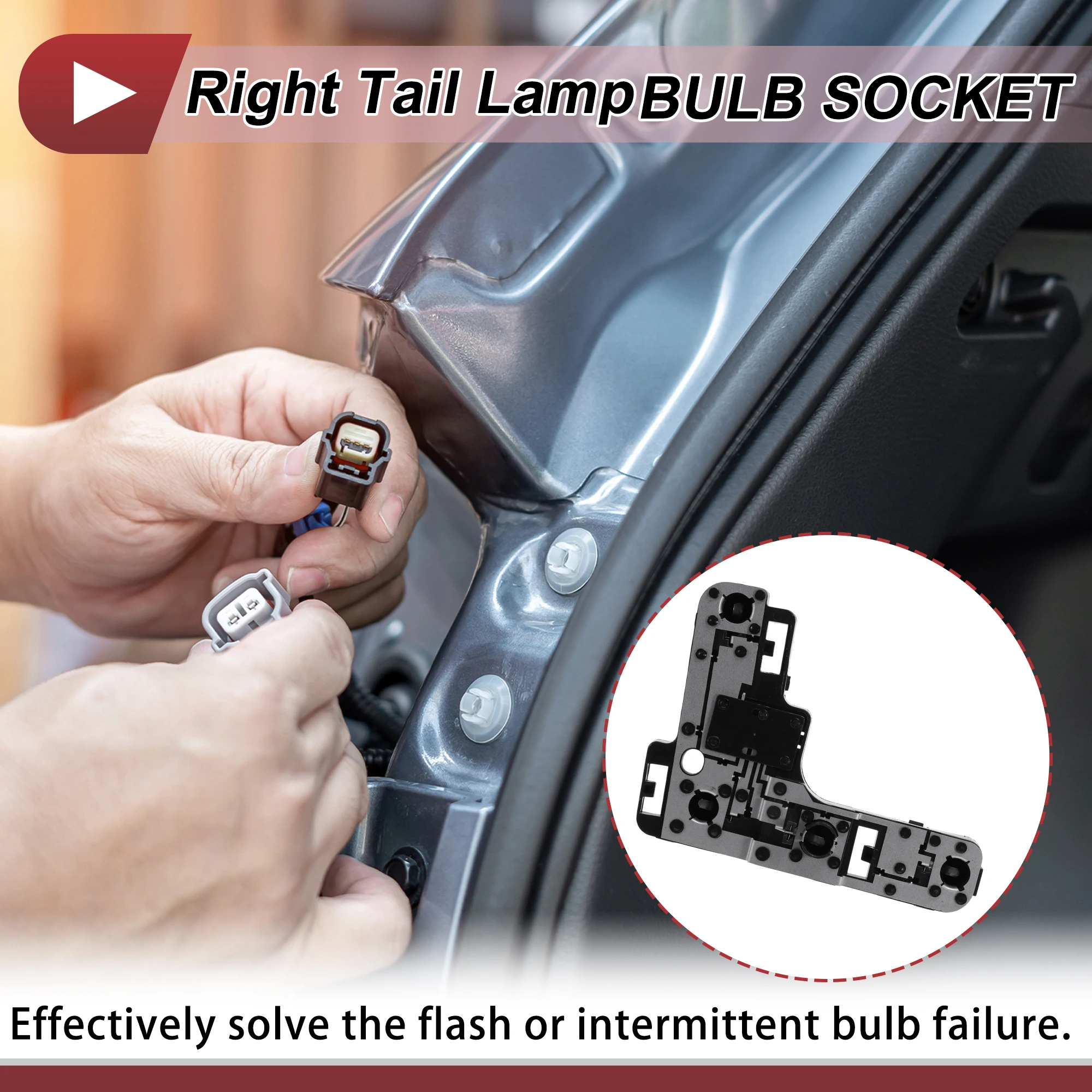 Autohaux conector bombilla luz trasera derecha Peugeot 307 T53 - imagen 2