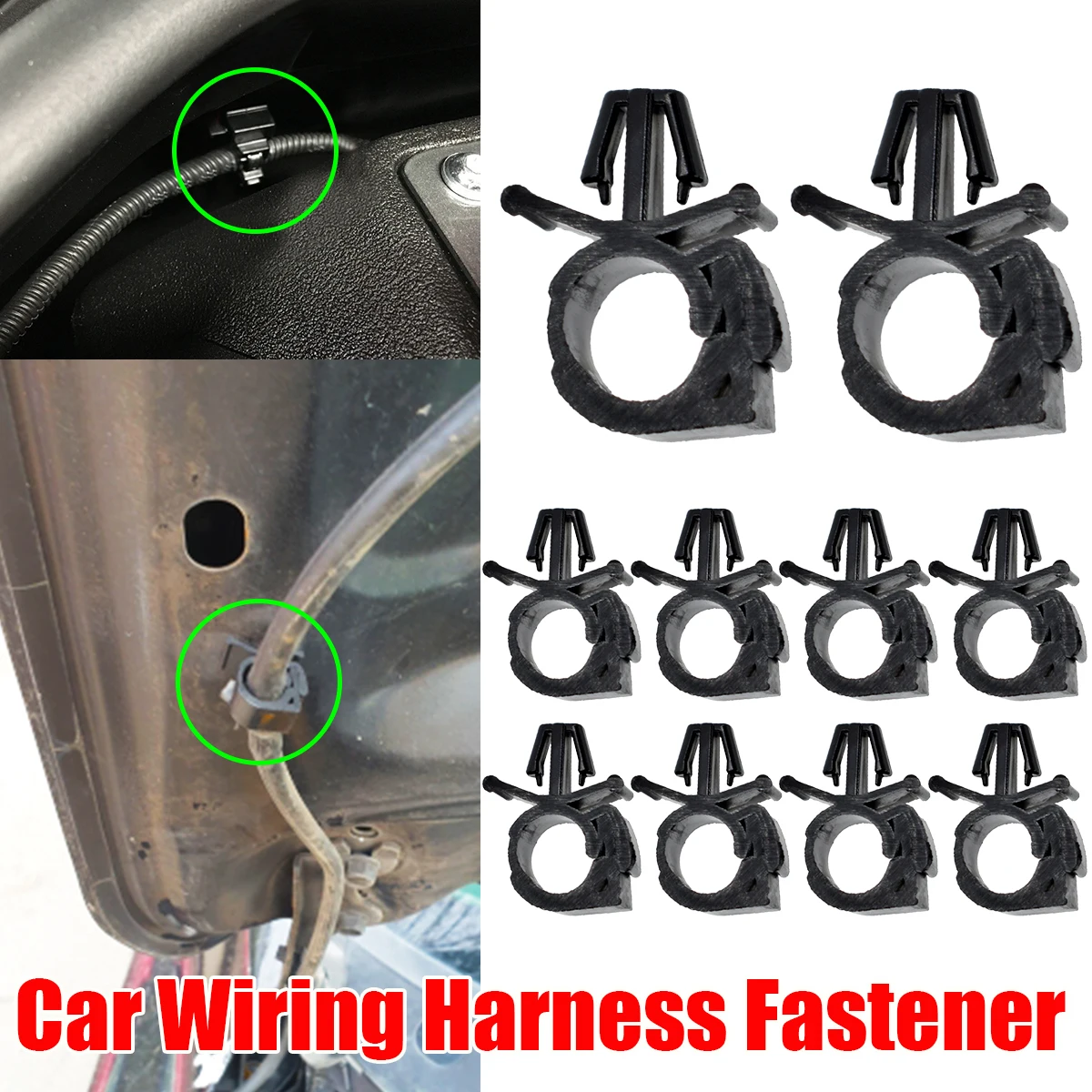 Kit abrazaderas para fijación de cables corrugados en el motor
