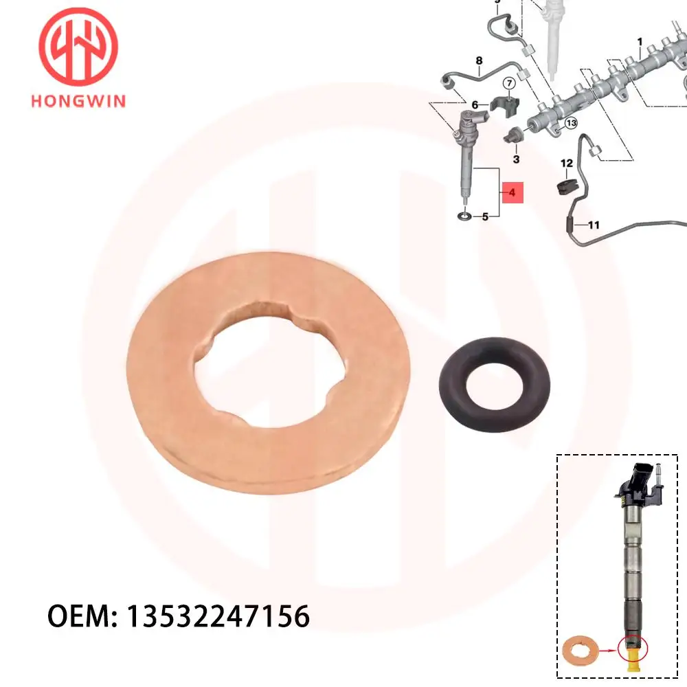 Kit reparación sello inyector 13532247156 – Alfa Romeo MiTo BMW Fiat