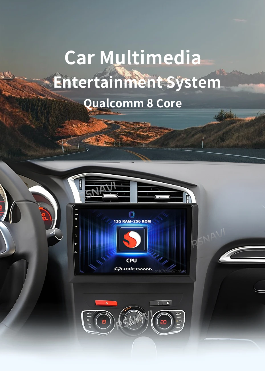 Radio multimedia RSNAVI para Citroën C4