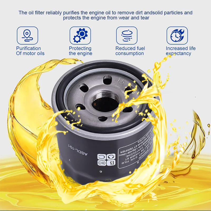 778117 Repuestos filtro aceite Peugeot Metropoli 400 motocicleta 2013 2018 - imagen 4