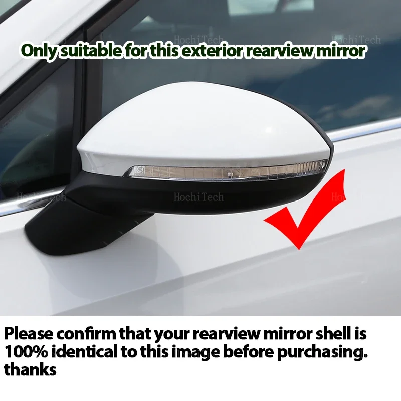 Tapa espejo retrovisor negro con cuerno - VW Golf 8 MK8 20-25 - imagen 2