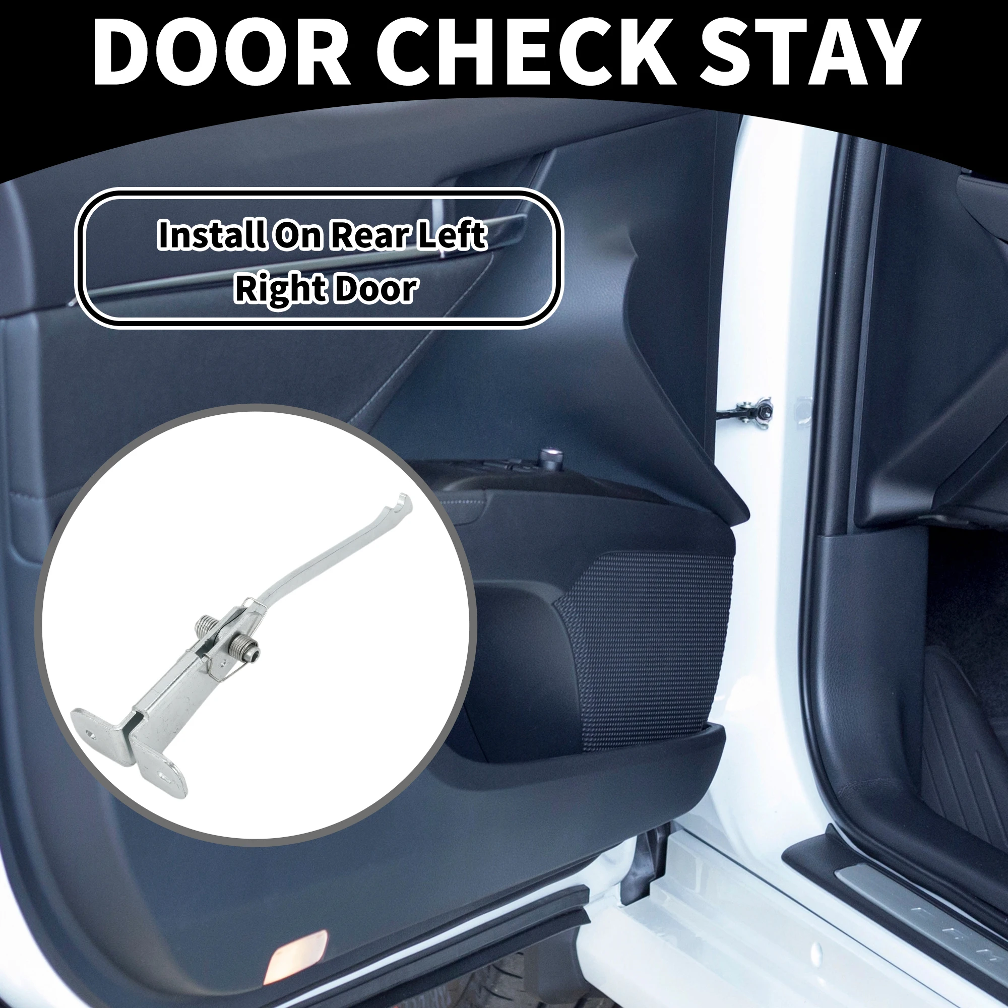 UXCELL Tope de correa de retención de puerta limitador de soporte de retención de puerta trasera izquierda derecha de coche para Renault Trafic 2 2001-2014