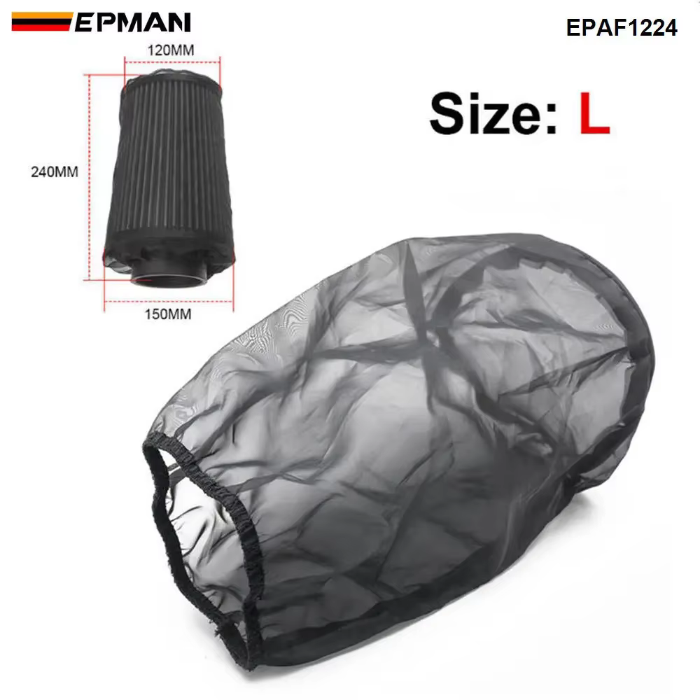 Cubierta negra impermeable EPMAN para filtro de aire cónico universal - imagen 5