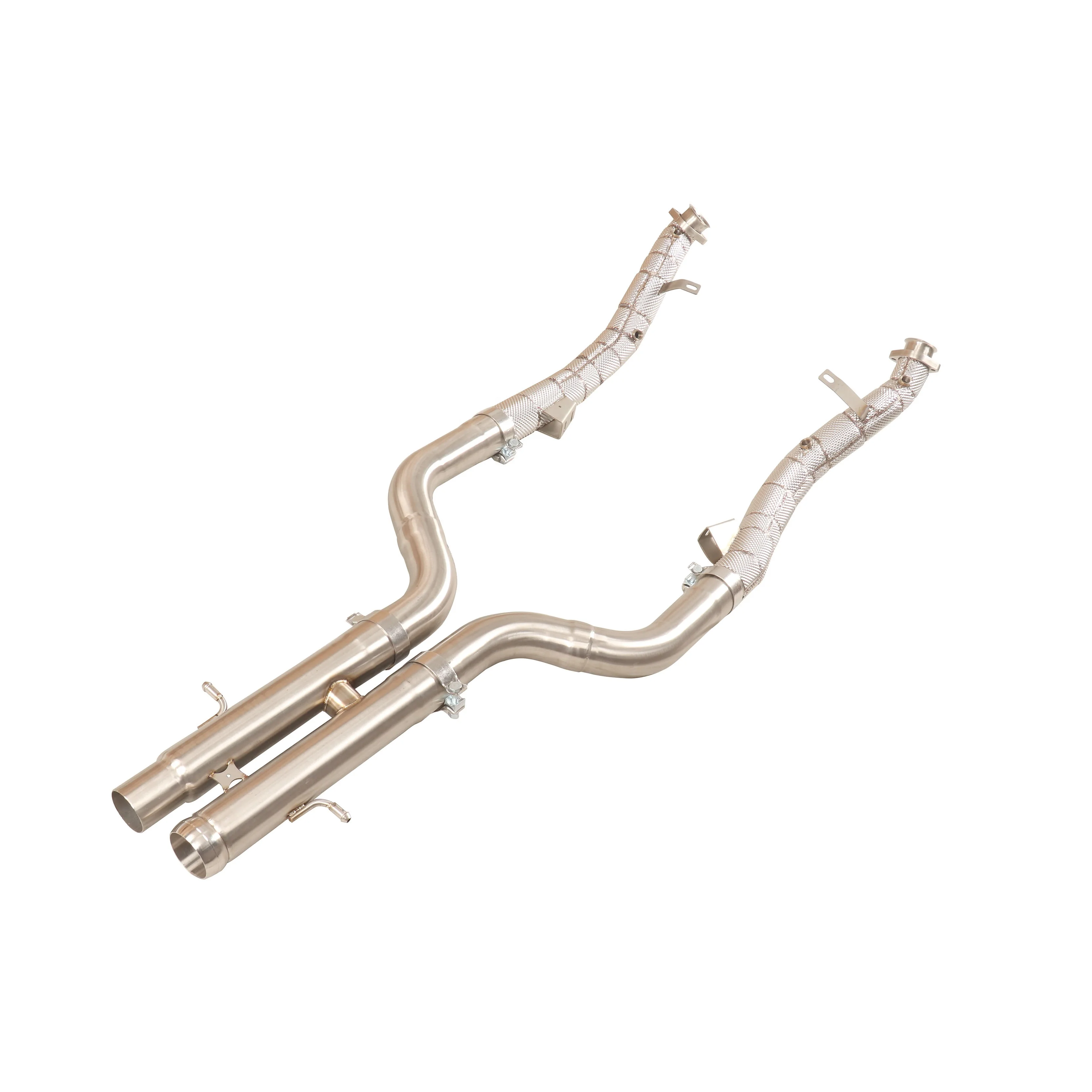 CSZ bajante de escape SS304 para Mercedes W221 5.5 V8 TT S63 2011-2015 tubo recto