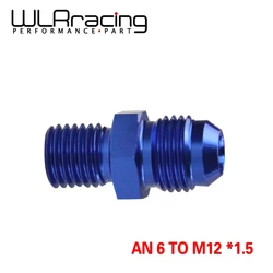 WLR RACING adaptador recto flare macho 6AN a M12x1,5 métrico