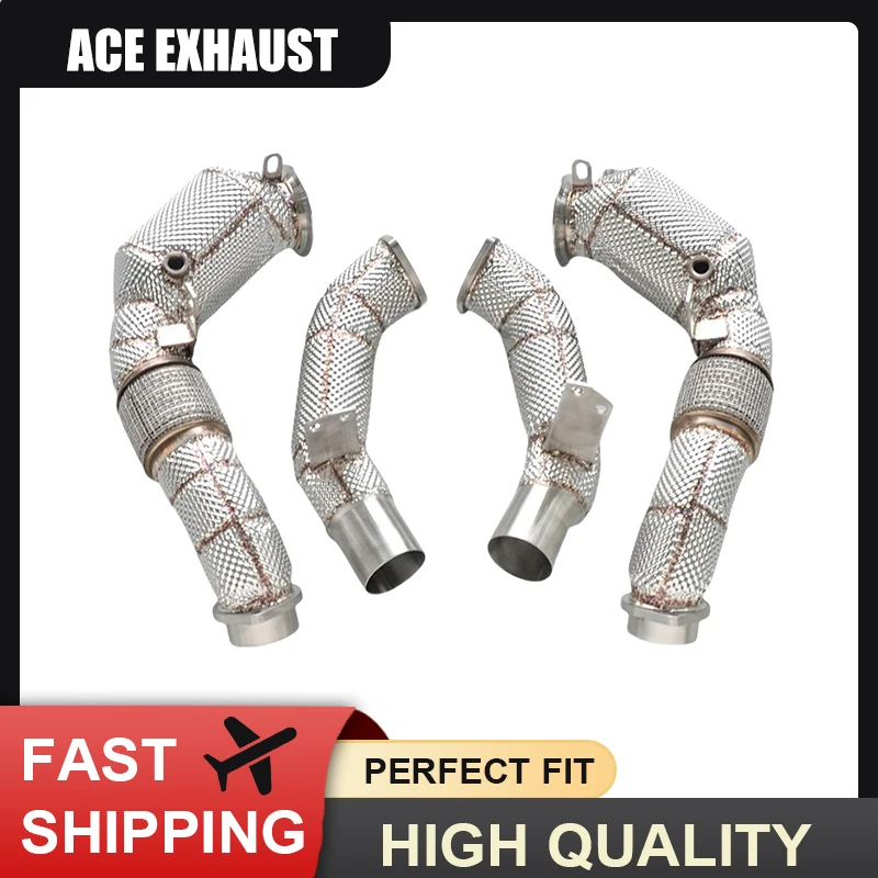 ACE para BMW M850i B8 G14 G15 G16 4.4T Tubo de escape de acero inoxidable de alto rendimiento con convertidor catalítico