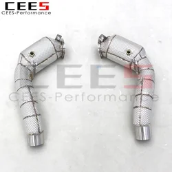 Downpipe catalizado CEES para BMW M5/M6 F06/F10/F12/F13 4.4 biturbo