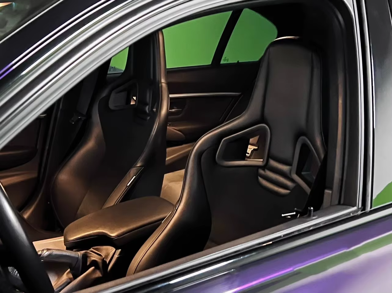 Asiento baquet universal estilo CS PVC gamuza FRP para coche - imagen 5