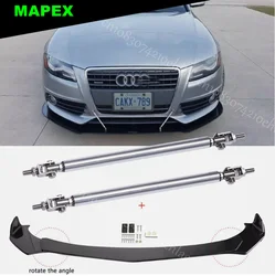 Splitter delantero Audi A3/A4/A5/A6/A7/S3/S4 con varillas de soporte