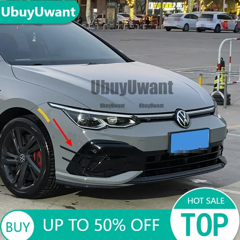 Kit carrocería Golf 8 GTI MK8 – canard y divisor aerodinámico negro brillante