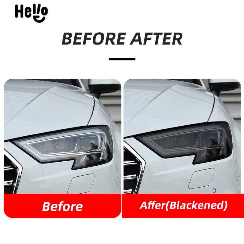 Película protectora de faros TPU ahumada – Audi A3/S3/RS3 8V/8Y - imagen 2