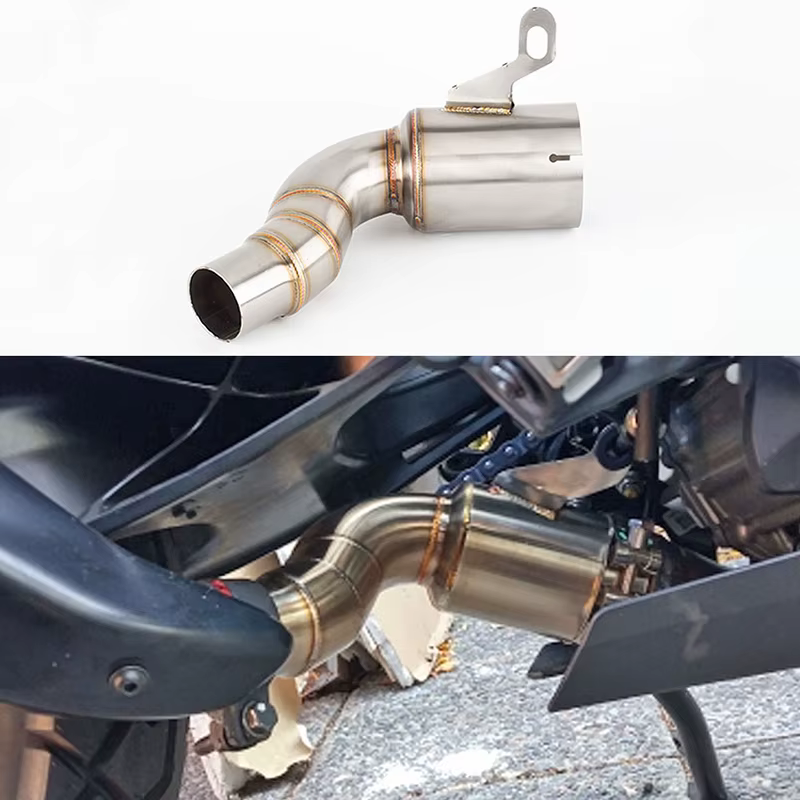 Tubo de escape sin catalizador de 45 mm para KTM Duke, RC y ADV