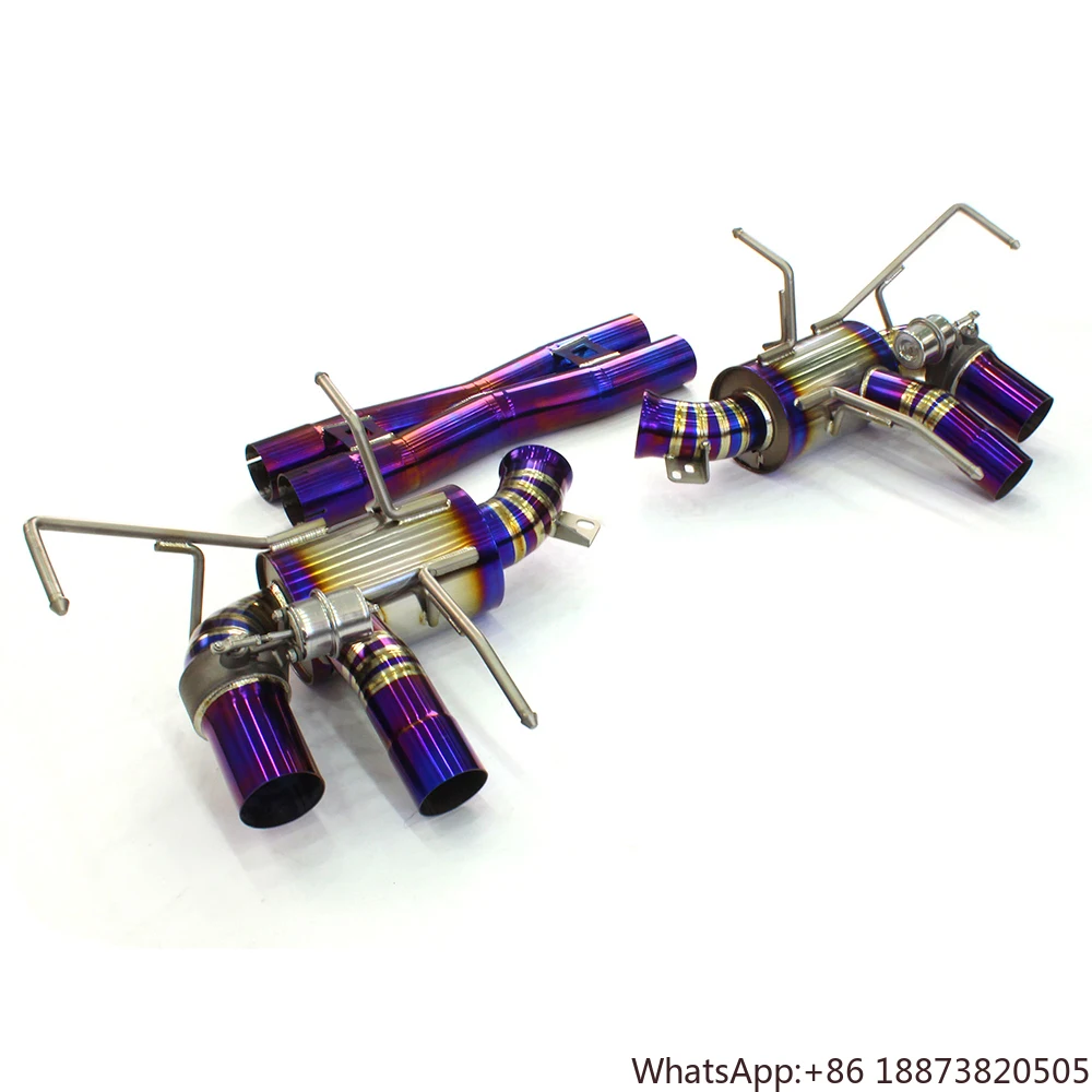 Tubo de escape Catback de aleación de titanio Deleville para Ferrari F12 Berlinetta 6,3, tubos de escape modelo de Escape de acero inoxidable