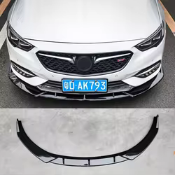 Labio delantero de paragolpes negro brillo para Buick Regal 2017-2019
