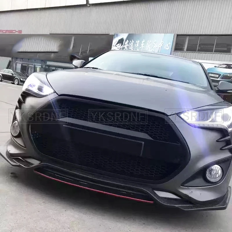Parrilla frontal fibra carbono masteriano para Hyundai Veloster - imagen 5