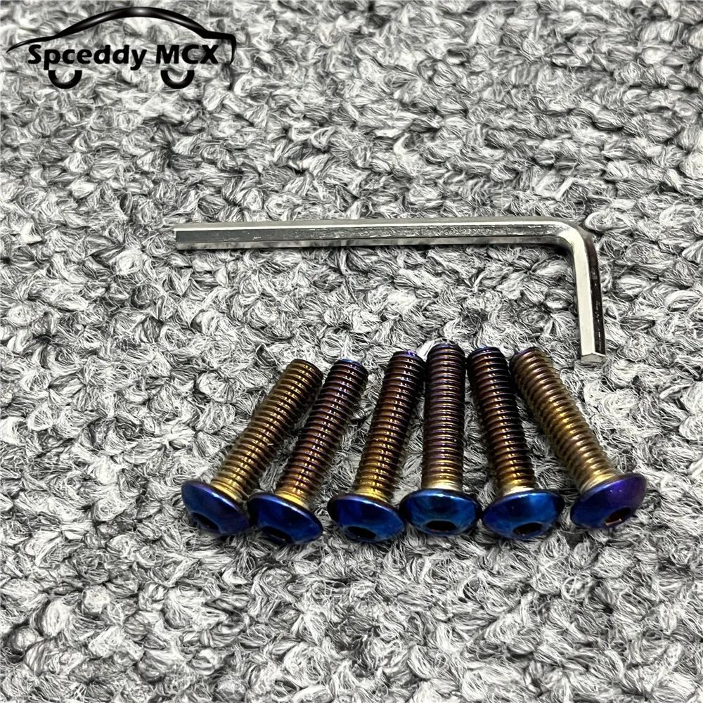 Llave en L volante con tornillos titanio quemado para coche - imagen 5
