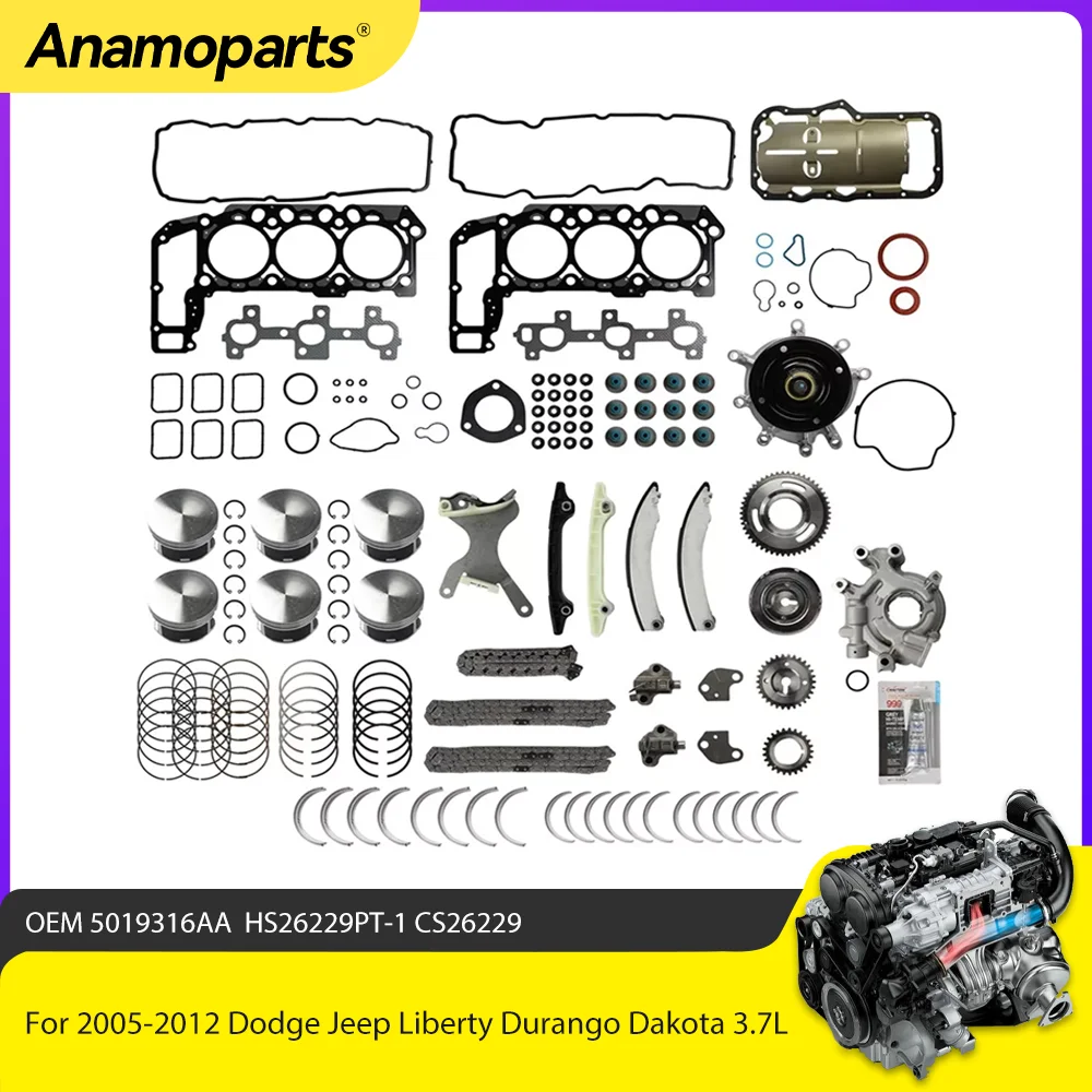 Kit reconstrucción motor 3.7 V6 GAS para Dodge Ram 1500 2005-2012