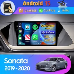 Radio Android 15 para Hyundai Sonata DN8 2019-2020 con CarPlay