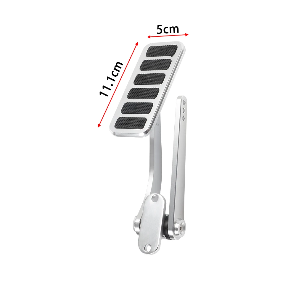 Kit pedal acelerador universal pulido con cable trenzado y soporte - imagen 2