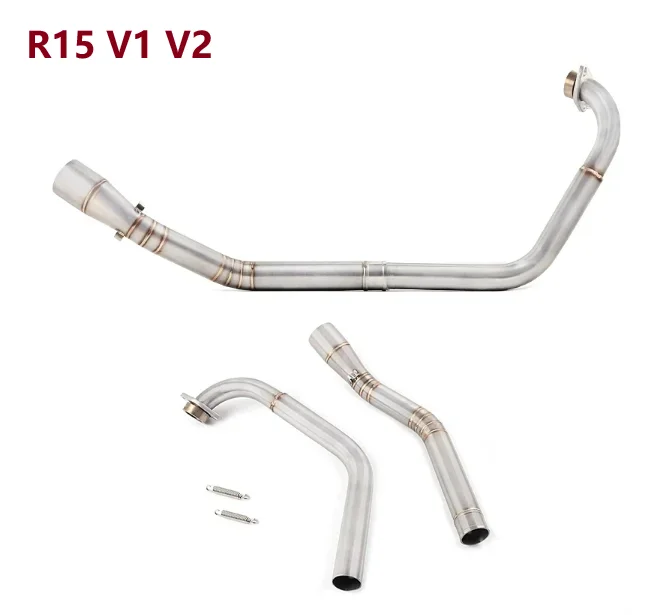 Escape completo Yamaha YZF R15/MT15/MT125 – tubo enlace medio modificado - imagen 3