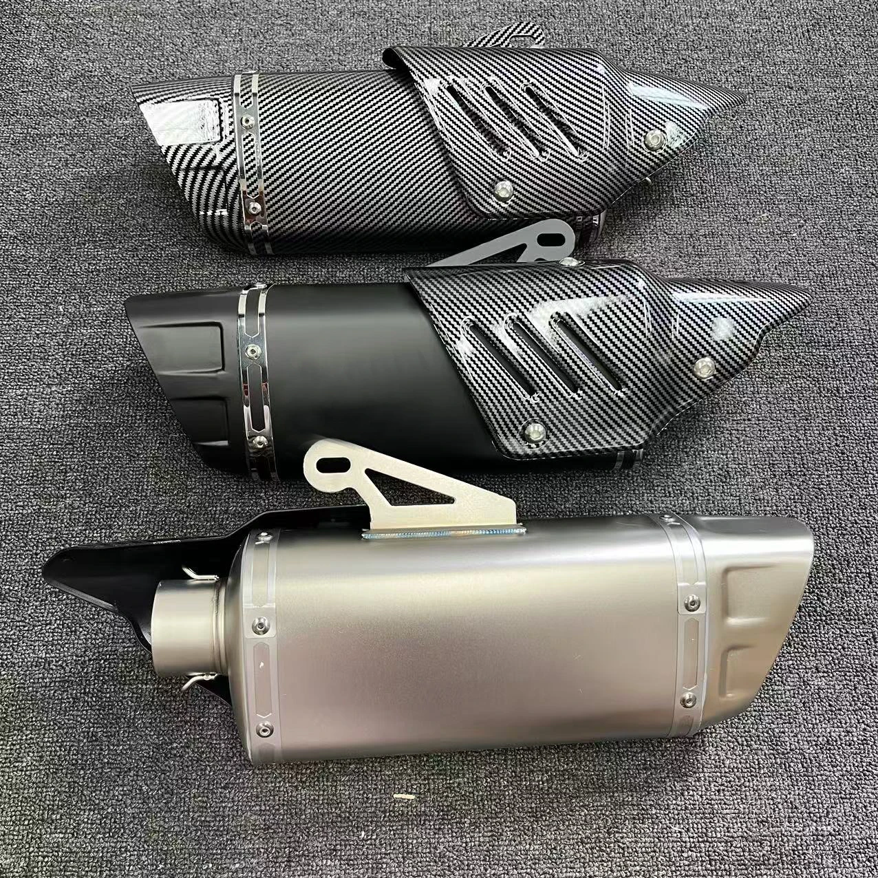 Silenciador escape 51mm acero inoxidable – Kawasaki Ninja Z400 Z900 ZX6R, KTM Yamaha R3 R6