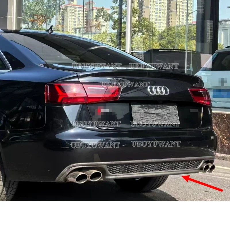 Difusor trasero PP S-Line con salida escape – Audi A6 C7 2012-2015 - imagen 4