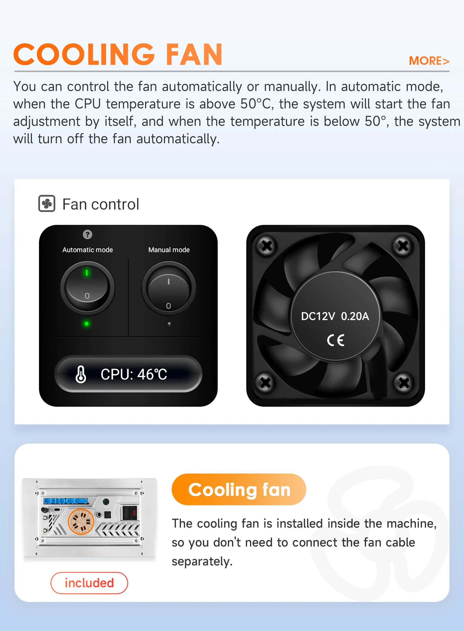 Ventilador de refrigeración serie QS