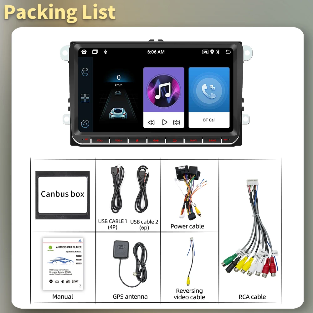 Radio 2 DIN para VW Transporter T5 2010-2015 con GPS y CarPlay - imagen 5