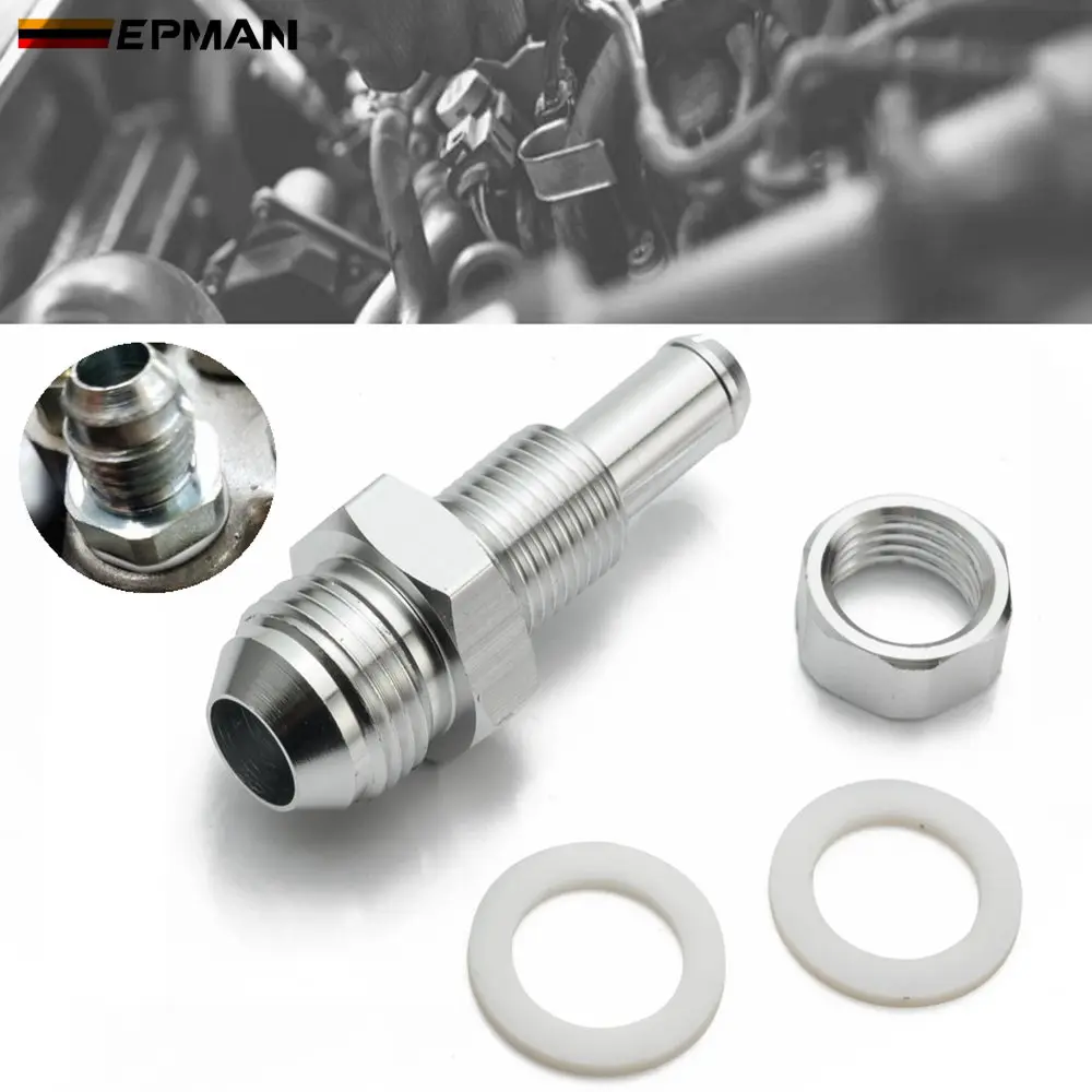 Tuerca de mamparo y accesorio de aluminio incluidos