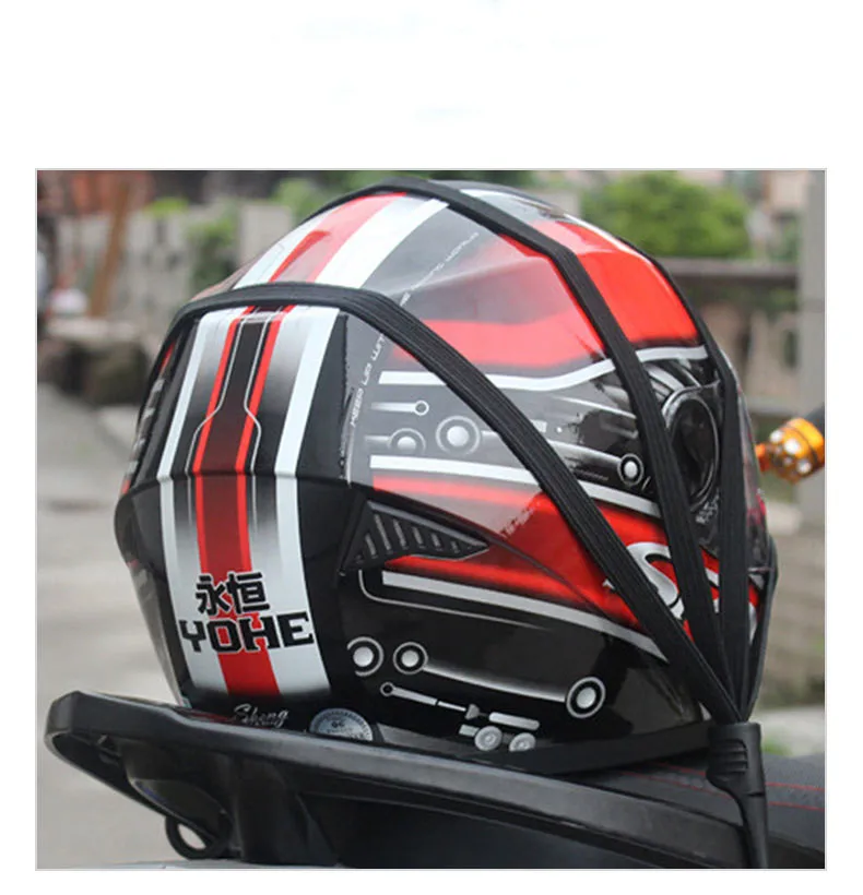 Correa retráctil universal para moto, sujeta equipaje y casco - imagen 2