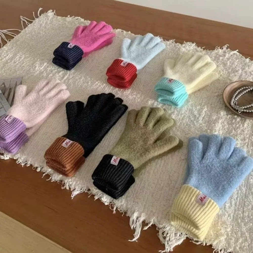 Guantes sin dedos para pantalla táctil cálidos mujer invierno/otoño - imagen 4