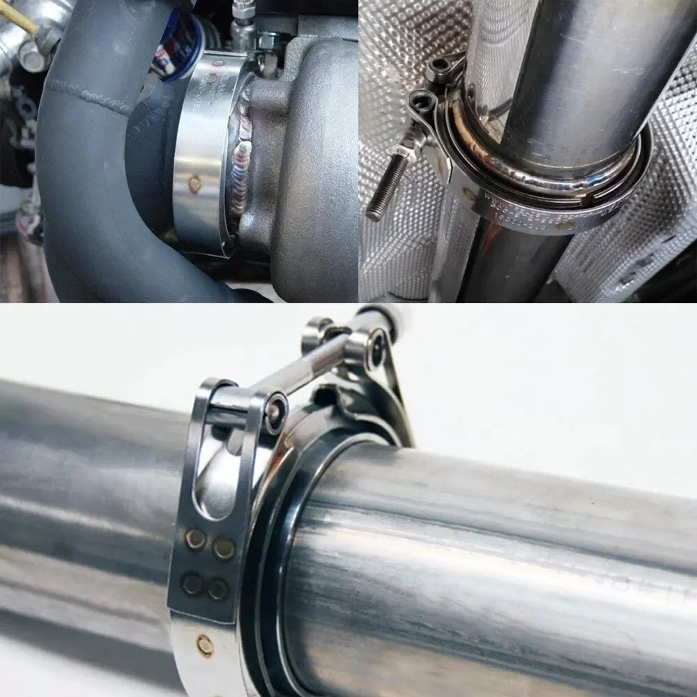 Kit de abrazadera V-band para turbo con bridas macho y hembra - imagen 4