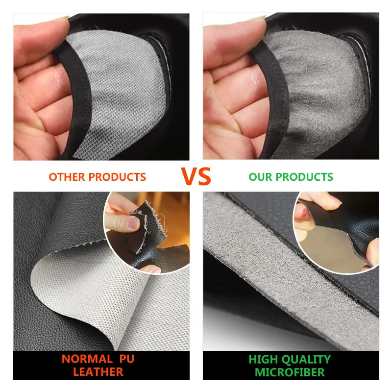 Para Mazda 3 2019 2020 2021 tapa de consola central Interior de coche cubierta de caja de reposabrazos embellecedor protector de cuero de microfibra negro - imagen 5