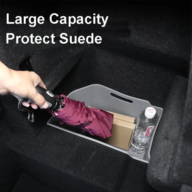 Caja organizadora maletero Tesla Model X bandeja silicona impermeable - imagen 3