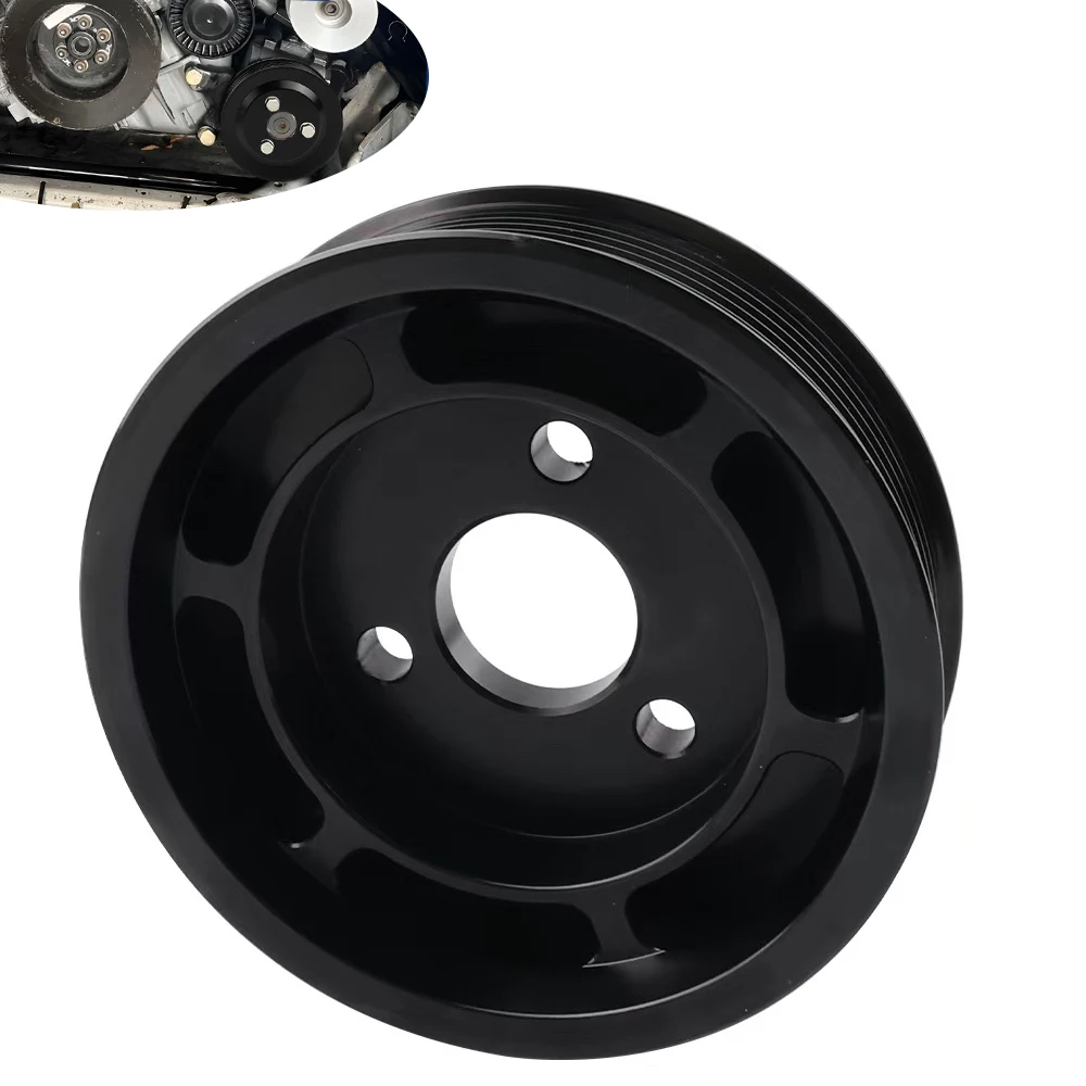 Polea de bomba de dirección asistida de aluminio para BMW 335i N54 - imagen 2