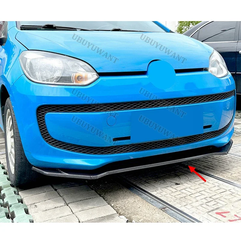 Para Volkswagen UP 2011-2015 alerones delanteros de coche mejoran la estabilidad del vehículo divisor de parachoques delantero de coche accesorios de coche - imagen 3