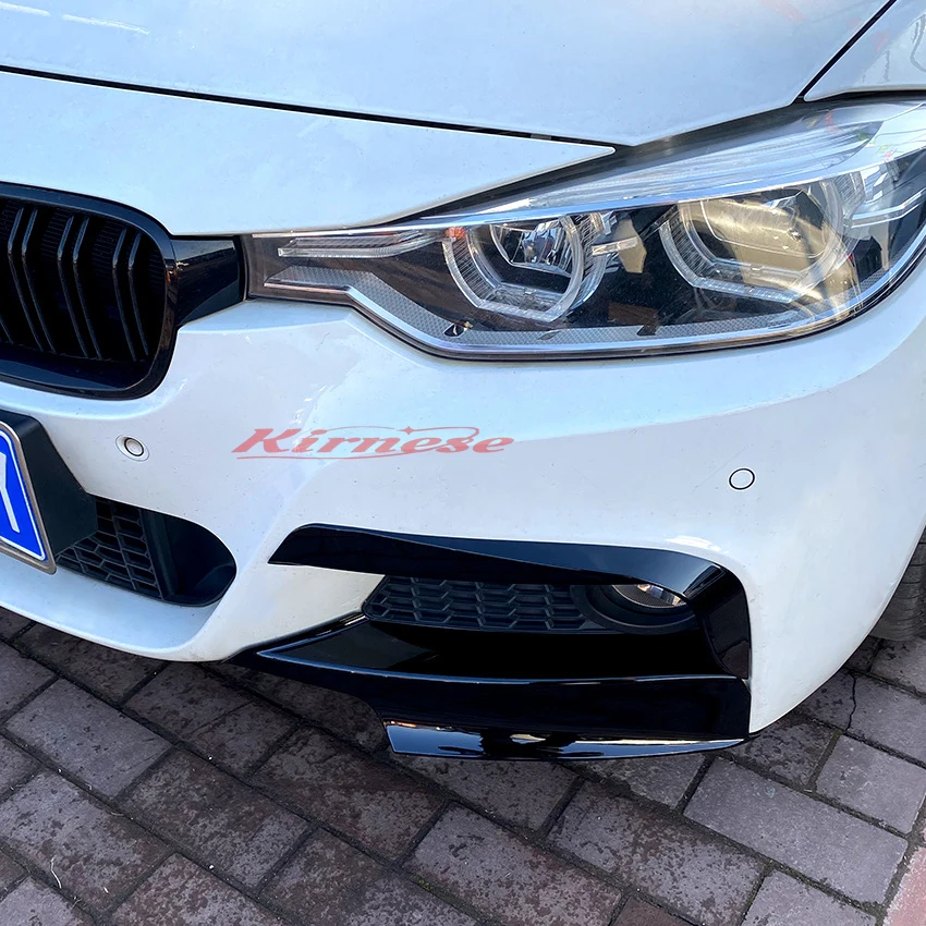Splitter parachoques delantero con canards – BMW F30 F31 320i 328i 330i 335i 2012-2019 - imagen 2