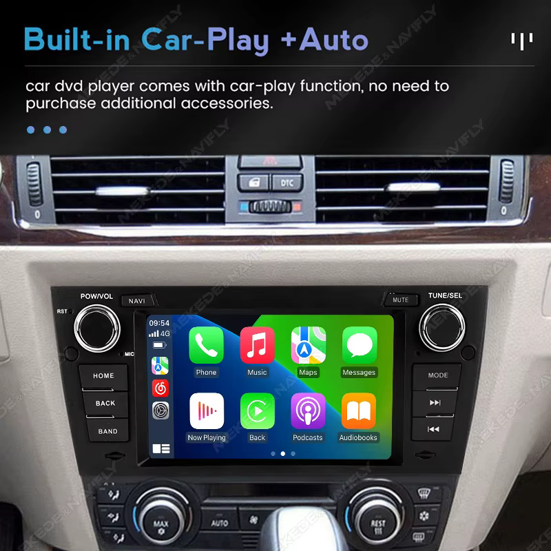 MEKEDE Radio 2DIN con CarPlay y Android Auto – BMW E90-E93 - imagen 4
