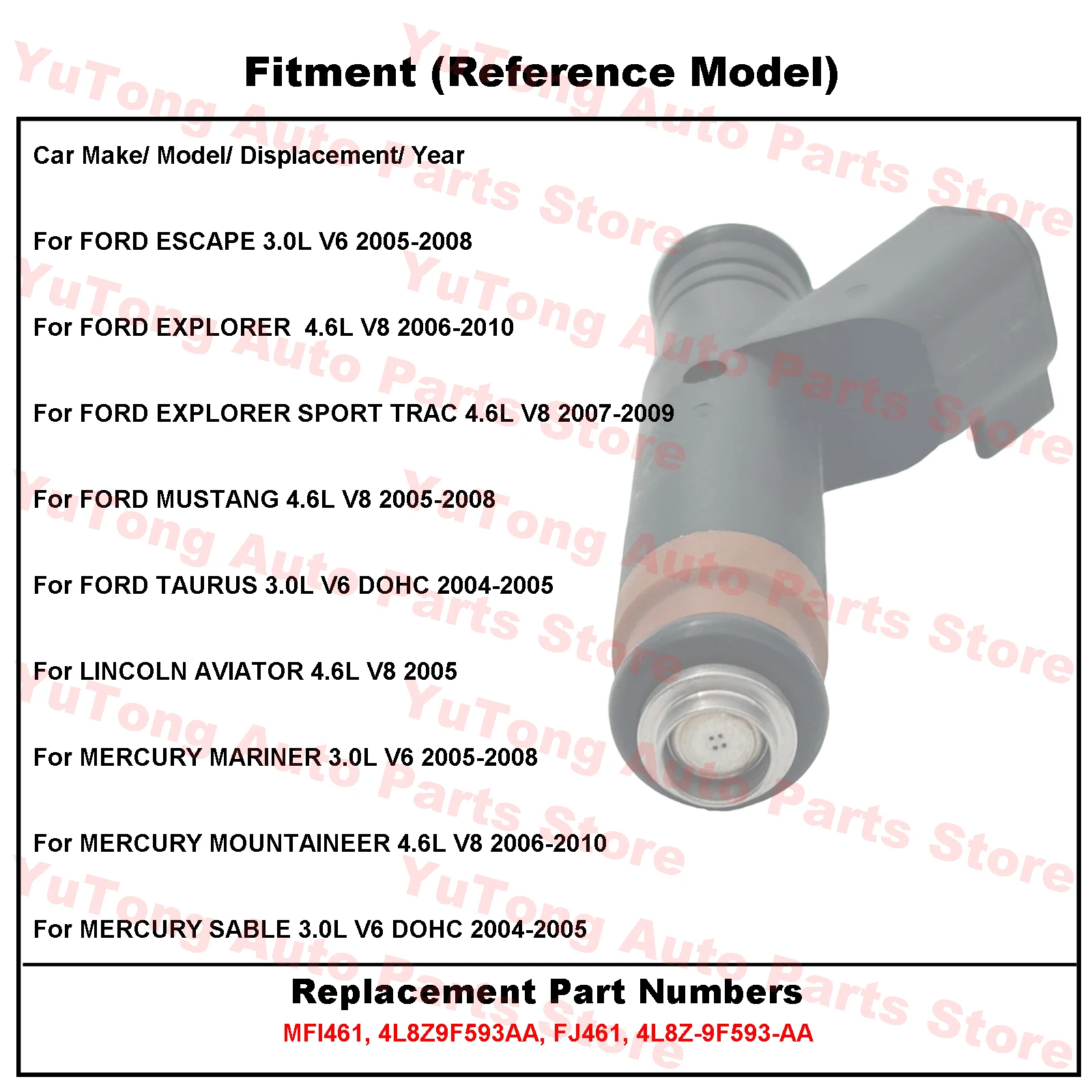 Válvula de inyector de combustible Ford 3.0L y 4.6L - imagen 3