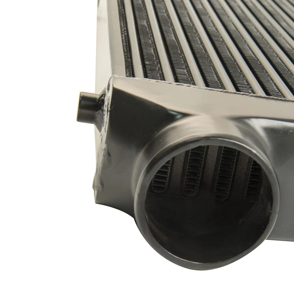 Intercooler frontal universal 600x300x76 mm, entradas de 3 pulgadas negro - imagen 2