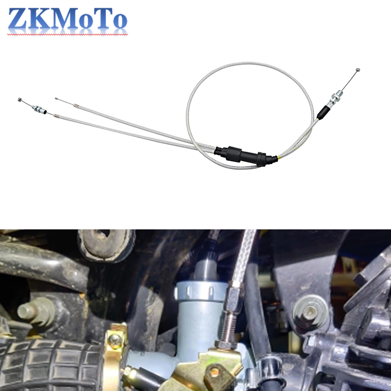 Cable acelerador doble para carburador Keihin PZ30 de cross
