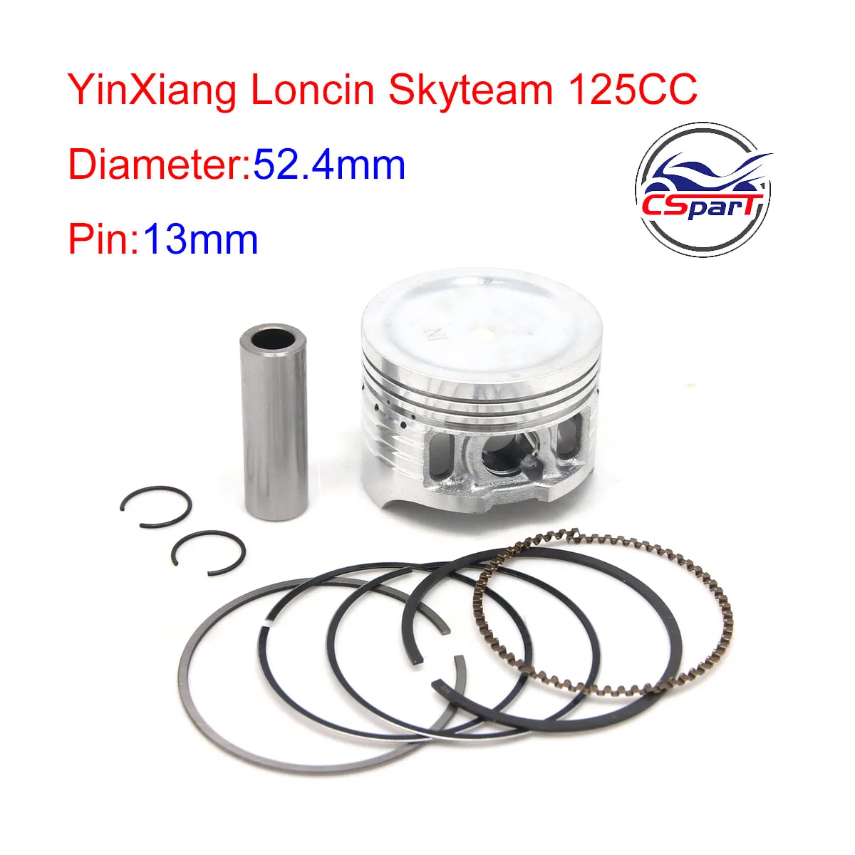 Kit anillos pistón YX125 52,4mm – Pit Bikes 125cc 1P52FMI - imagen 5